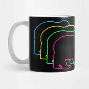 Bear 80s Neon Mug